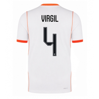 Billige Fotballdrakt Nederland Virgil van Dijk #4 Replika Bortedrakt VM 2026 Kortermet